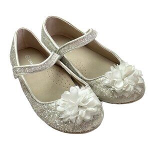 L'Amour Whiter Glitter Mary Jane Shoes White 1